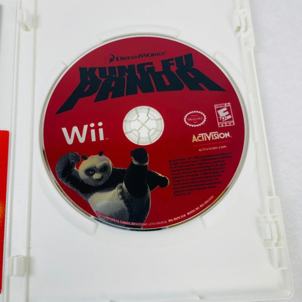 Kung Fu Panda Nintendo Wii Game Activision DreamWorks 2008 RVL-RKPE-USA